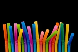 Multi-Colored Drinking Straws
